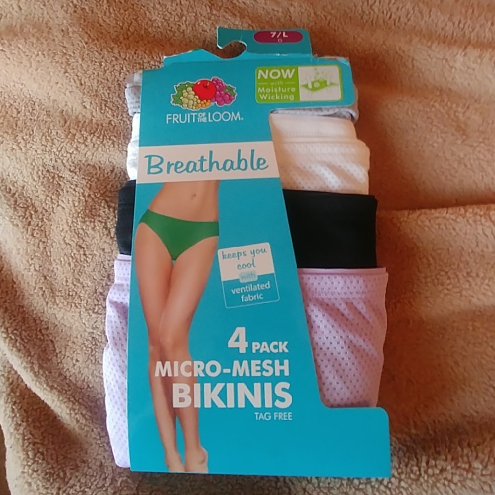NIP.  Fruit of the Loom.  Micro Mesh Undies